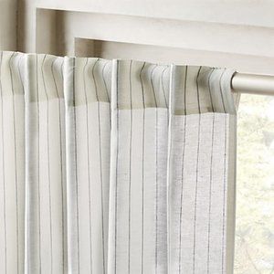 CB2 PINSTRIPE CURTAIN PANEL 48"X96" 2 Panels!